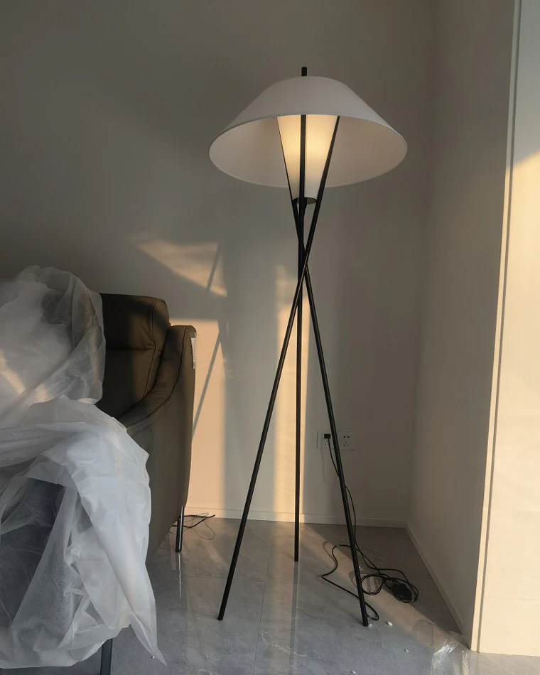 WOMO Japandi Cone Tripod Floor Lamp-WM7019 - Image 12