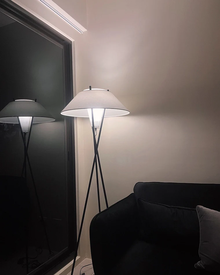 WOMO Japandi Cone Tripod Floor Lamp-WM7019 - Image 14
