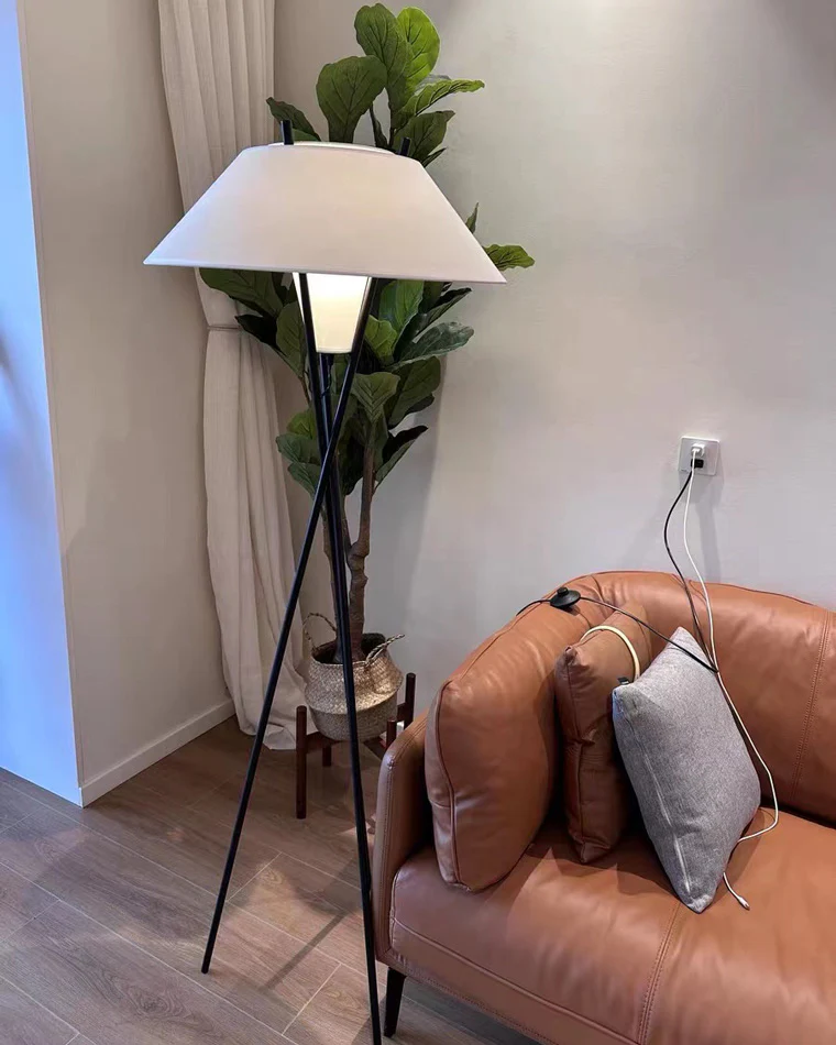 WOMO Japandi Cone Tripod Floor Lamp-WM7019 - Image 17