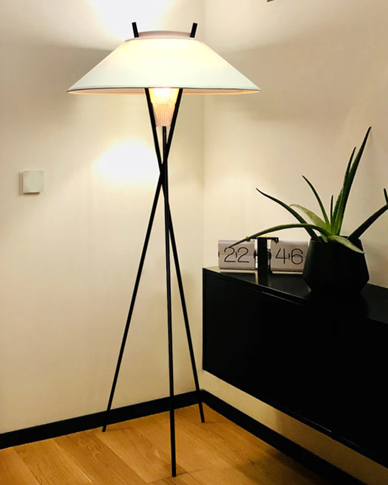 WOMO Japandi Cone Tripod Floor Lamp-WM7019 - Image 24