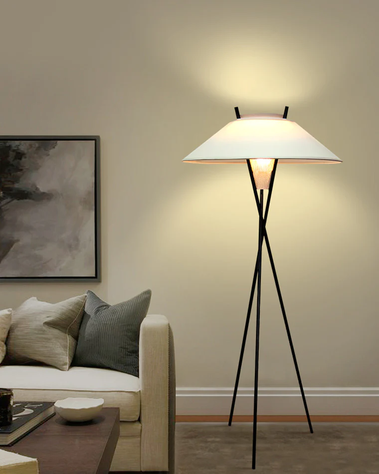 WOMO Japandi Cone Tripod Floor Lamp-WM7019 - Image 25