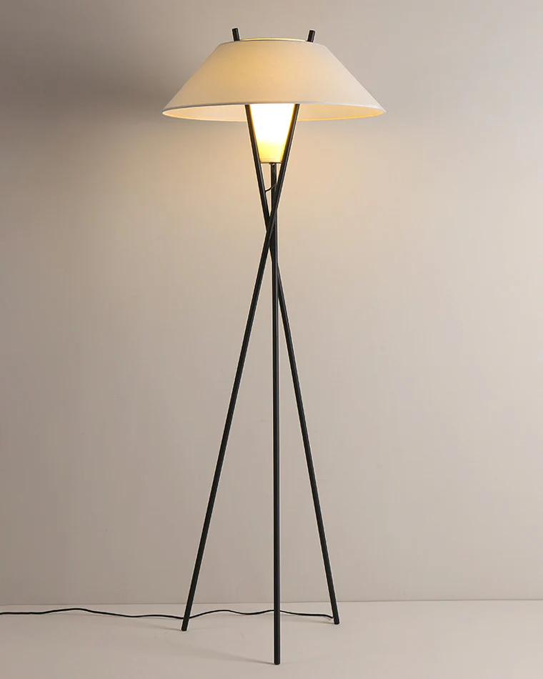 WOMO Japandi Cone Tripod Floor Lamp-WM7019 - Image 29