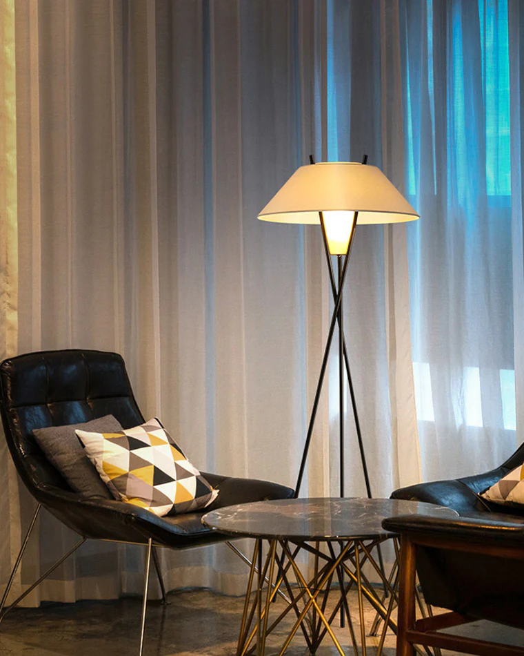 WOMO Japandi Cone Tripod Floor Lamp-WM7019 - Image 31