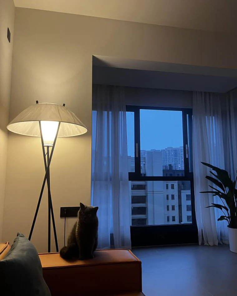 WOMO Japandi Cone Tripod Floor Lamp-WM7019 - Image 8