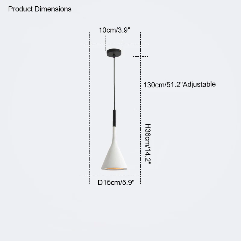 WOMO Small Cone Pendant Light-WM2126 - Image 37