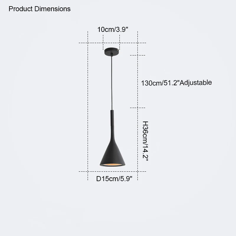 WOMO Small Cone Pendant Light-WM2126 - Image 39