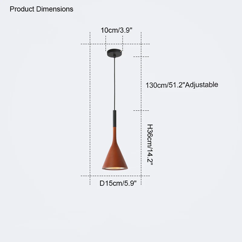 WOMO Small Cone Pendant Light-WM2126 - Image 41