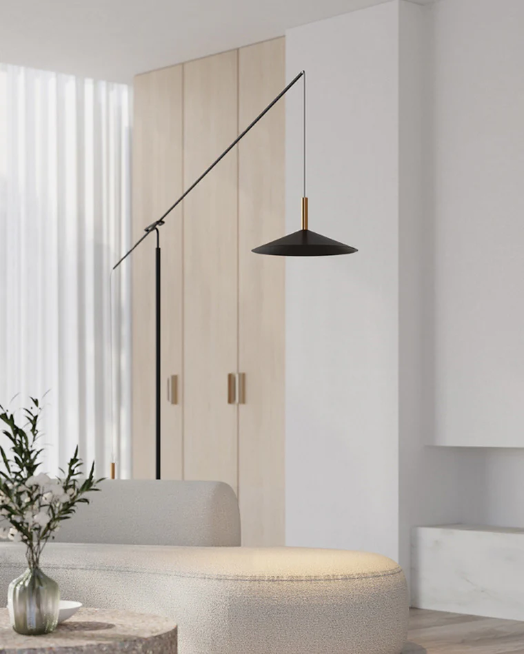 WOMO Cantilever Reading Floor Lamp over the Couch-WM7025 - Image 15