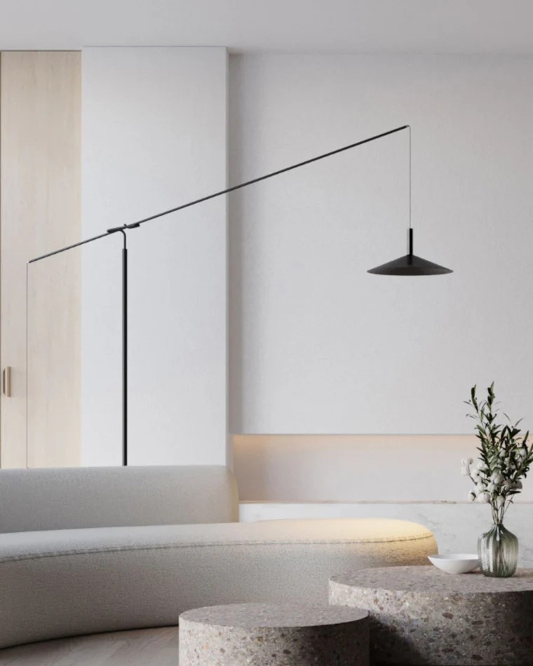 WOMO Cantilever Reading Floor Lamp over the Couch-WM7025 - Image 6