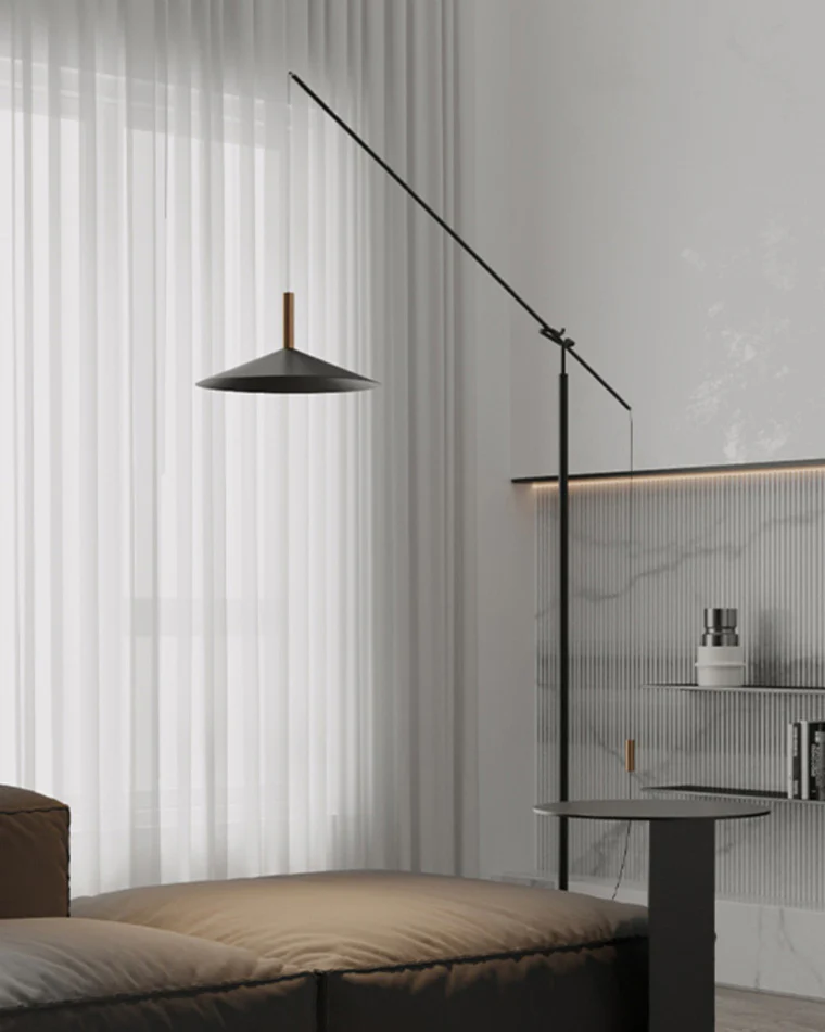 WOMO Cantilever Reading Floor Lamp over the Couch-WM7025 - Image 7