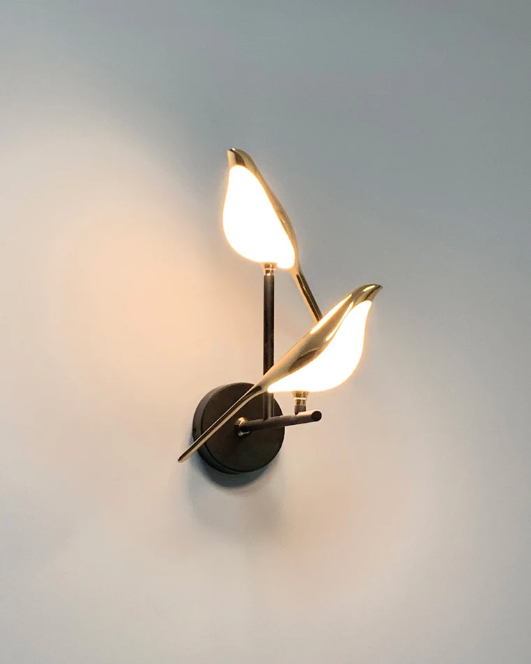 WOMO Gold Birds Wall Sconce-WM6033 - Image 4