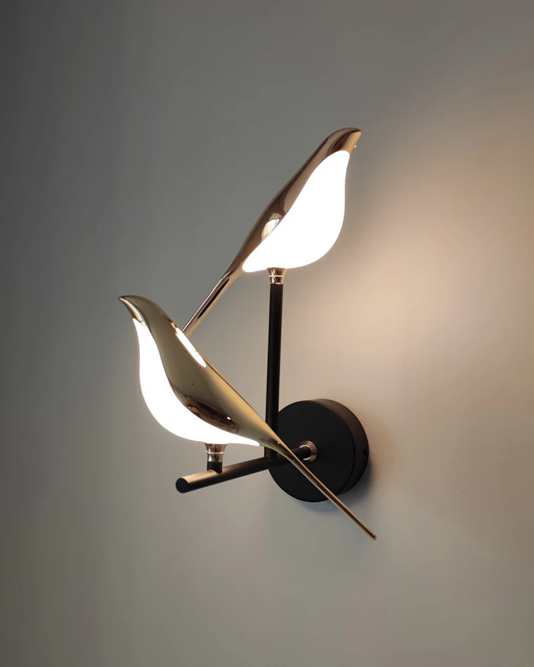 WOMO Gold Birds Wall Sconce-WM6033 - Image 6