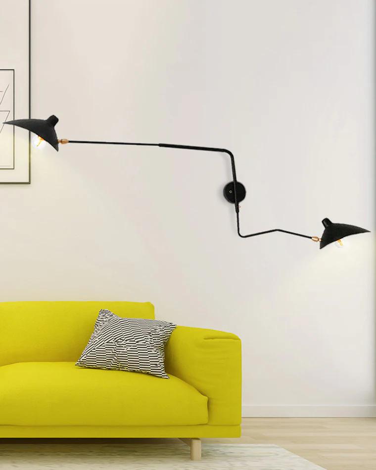 WOMO Articulating Swivel Double Arm Wall Sconce-WM6024 - Image 10