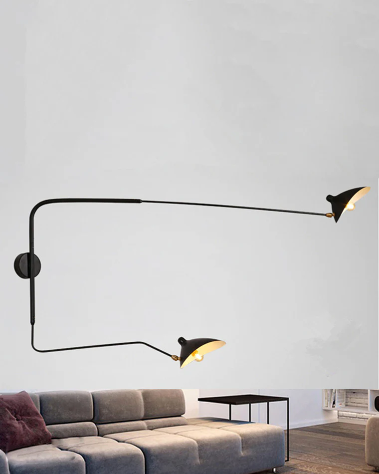 WOMO Articulating Swivel Double Arm Wall Sconce-WM6024 - Image 19