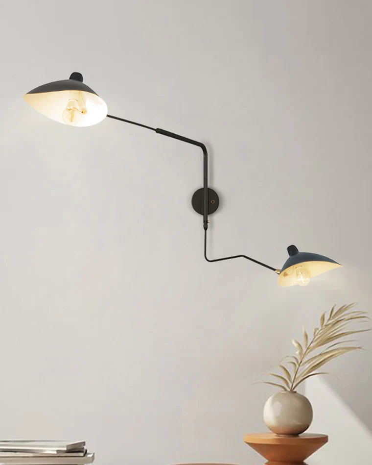 WOMO Articulating Swivel Double Arm Wall Sconce-WM6024 - Image 23