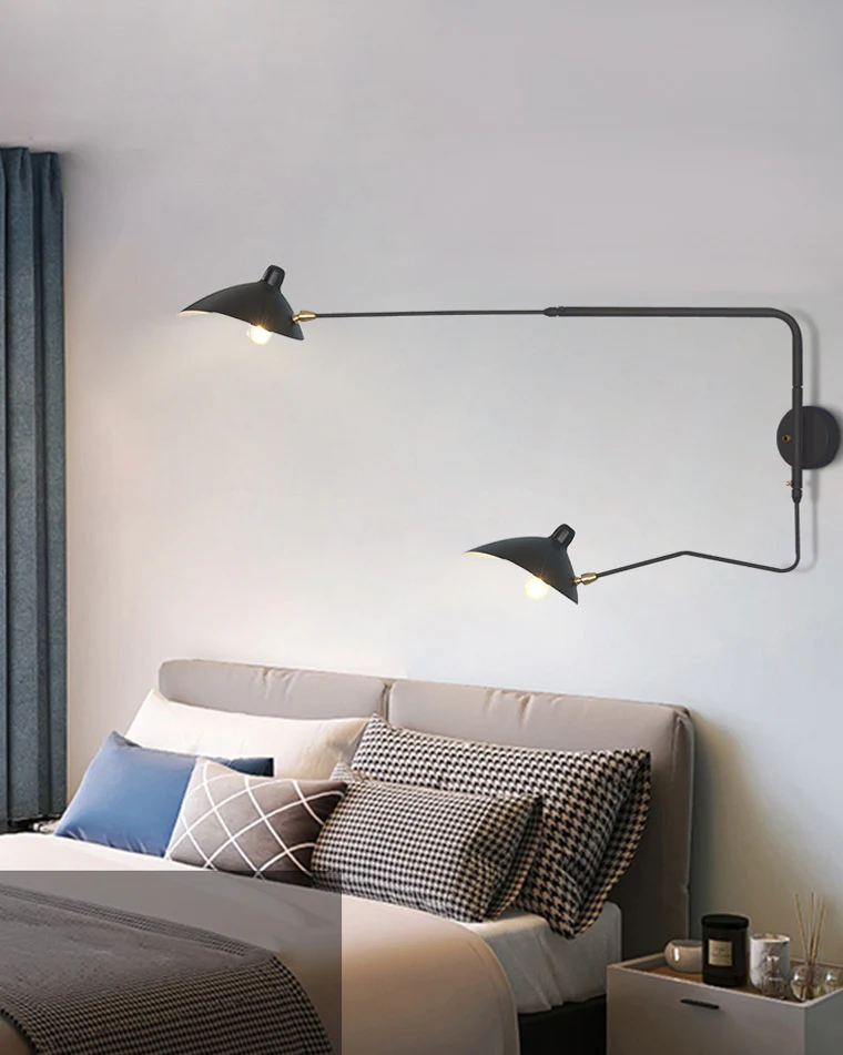 WOMO Articulating Swivel Double Arm Wall Sconce-WM6024 - Image 24
