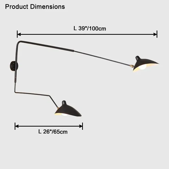 WOMO Articulating Swivel Double Arm Wall Sconce-WM6024 - Image 38