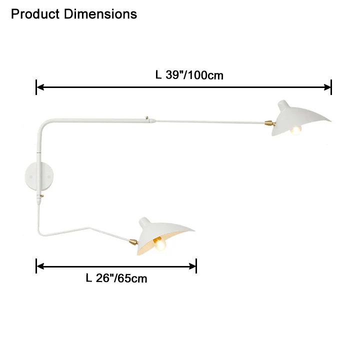WOMO Articulating Swivel Double Arm Wall Sconce-WM6024 - Image 40