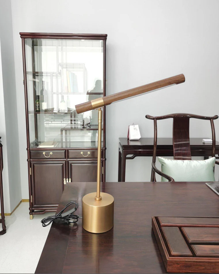 WOMO Walnut-lookalike Cantilever Table Lamp-WM8010 - Image 12