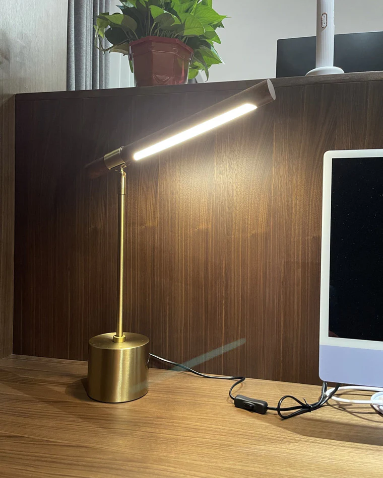 WOMO Walnut-lookalike Cantilever Table Lamp-WM8010 - Image 4