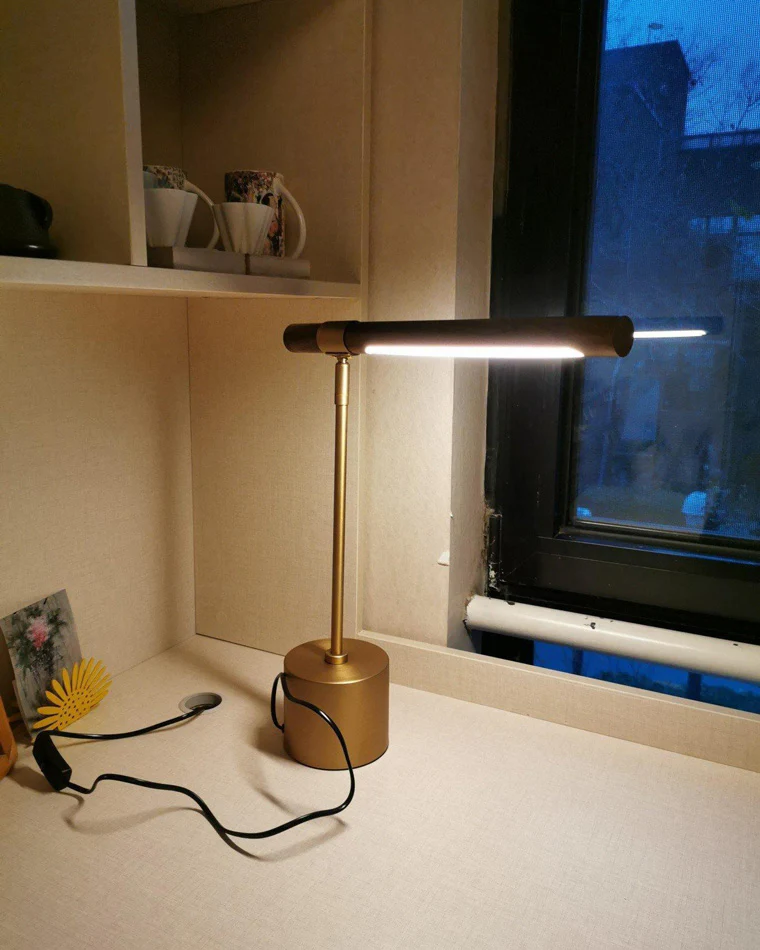WOMO Walnut-lookalike Cantilever Table Lamp-WM8010 - Image 6