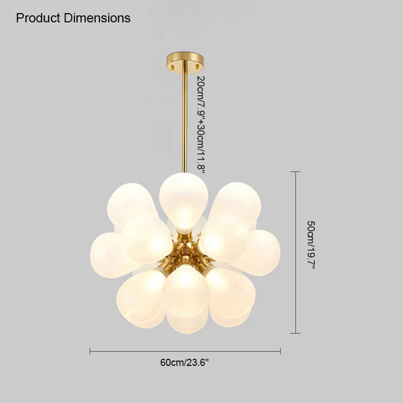 WOMO 18 Bubbles Glass Chandelier-WM2051 - Image 19