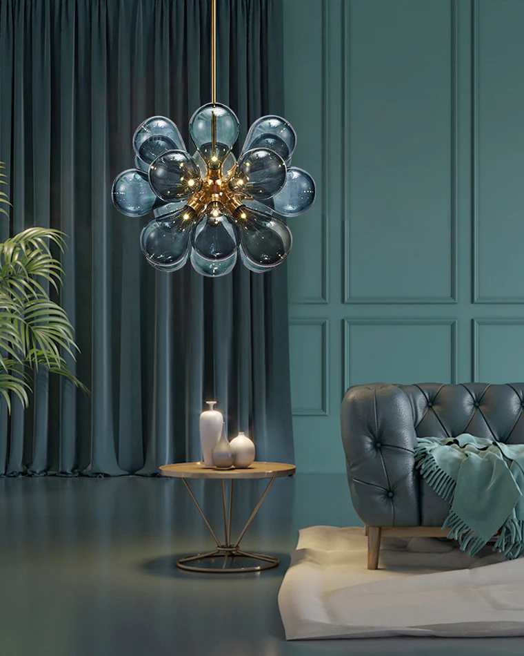 WOMO 18 Bubbles Glass Chandelier-WM2051 - Image 2