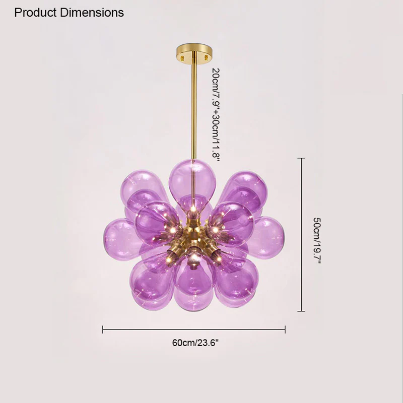 WOMO 18 Bubbles Glass Chandelier-WM2051 - Image 25