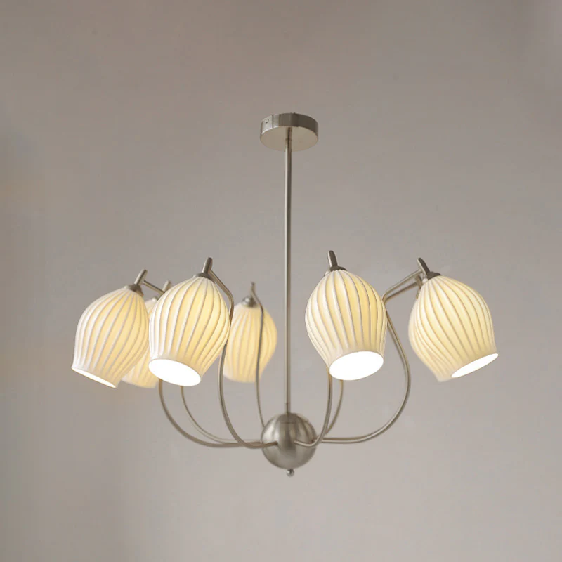 WOMO Mid Century Modern Ceramic Arm Chandelier-WM2121 - Image 26
