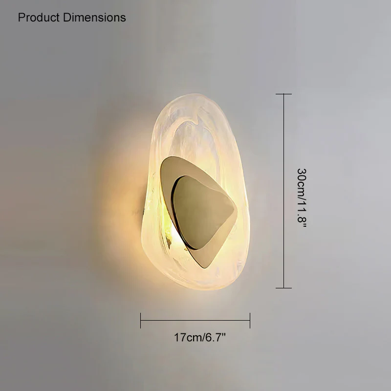 WOMO Water Ripple Sculptural Wall Sconce-WM6041 - Image 29