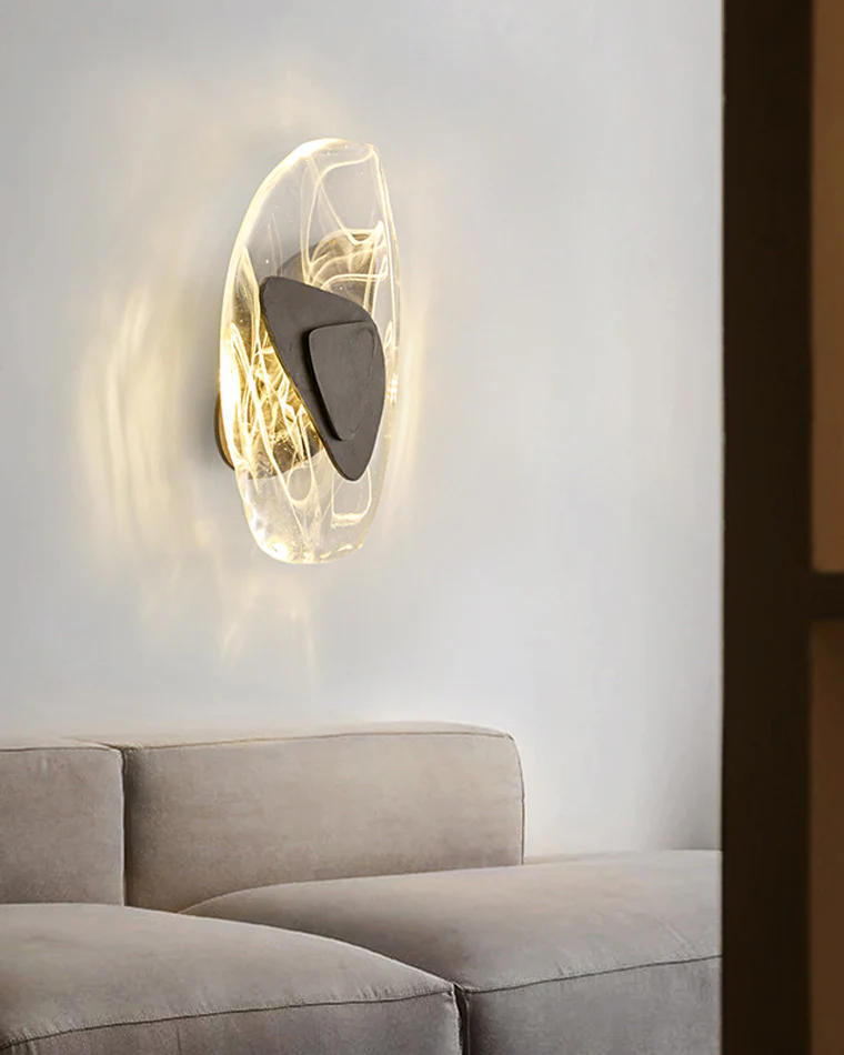 WOMO Water Ripple Sculptural Wall Sconce-WM6041 - Image 3