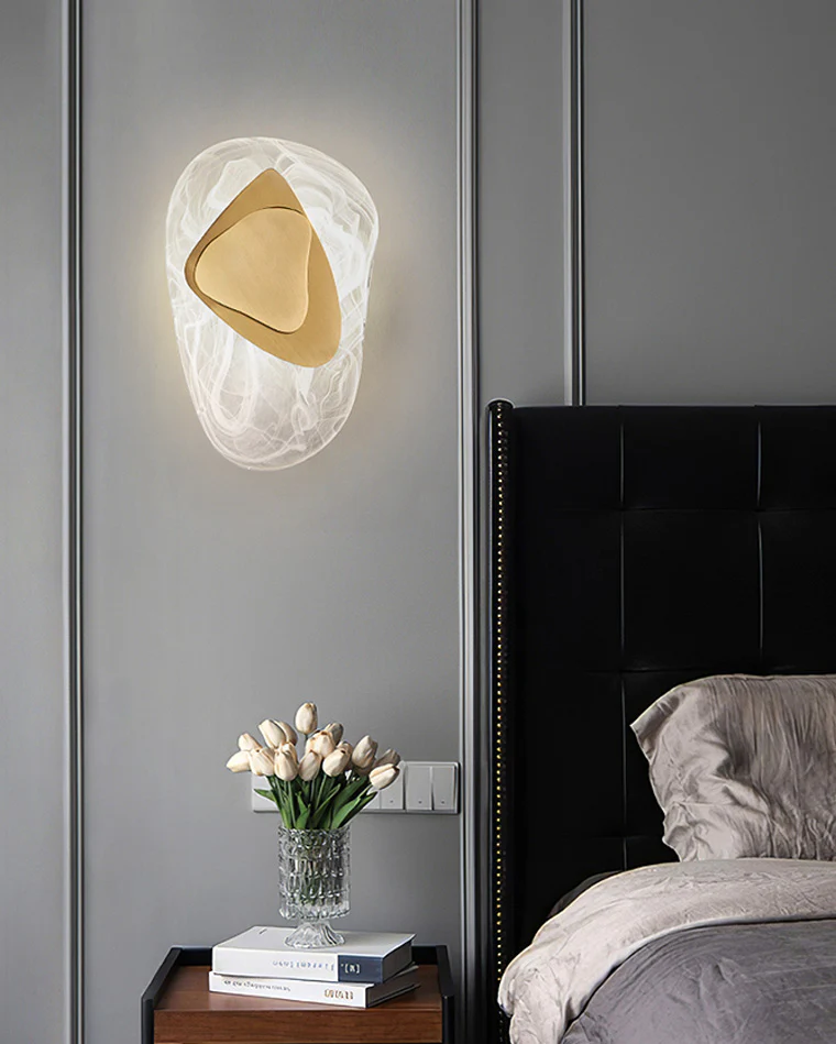 WOMO Water Ripple Sculptural Wall Sconce-WM6041 - Image 5