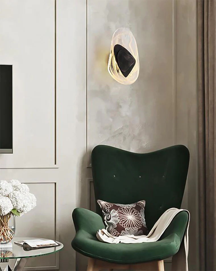 WOMO Water Ripple Sculptural Wall Sconce-WM6041 - Image 6
