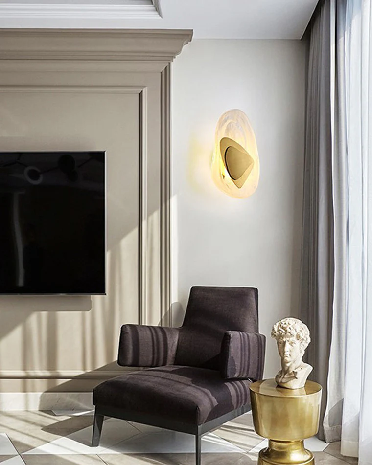 WOMO Water Ripple Sculptural Wall Sconce-WM6041 - Image 7
