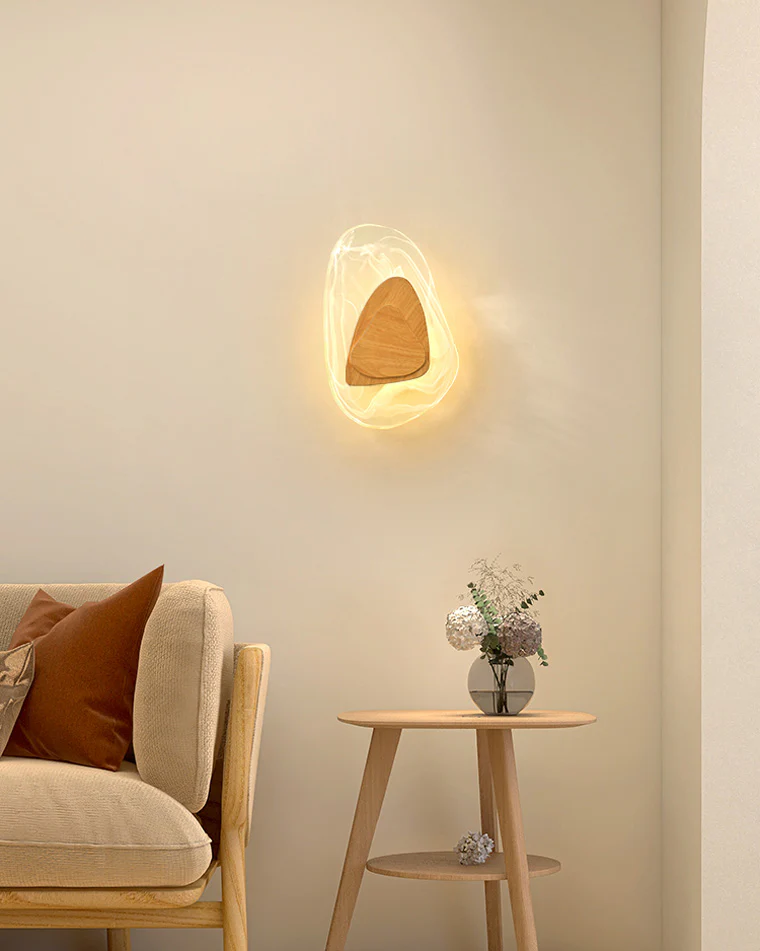 WOMO Water Ripple Sculptural Wall Sconce-WM6041 - Image 8