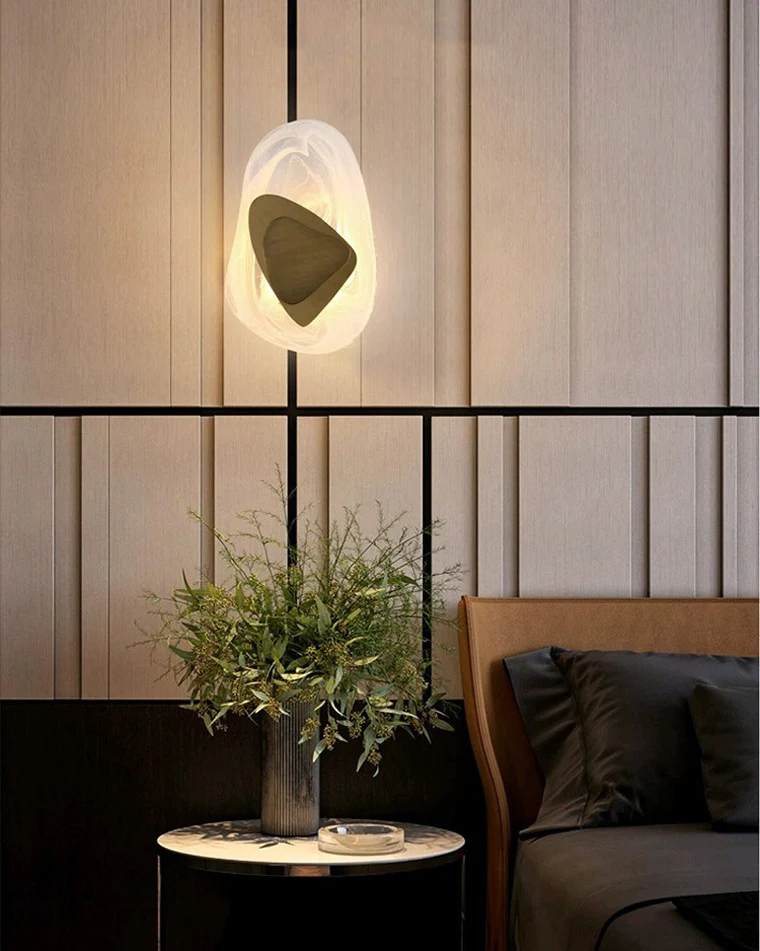 WOMO Water Ripple Sculptural Wall Sconce-WM6041 - Image 9