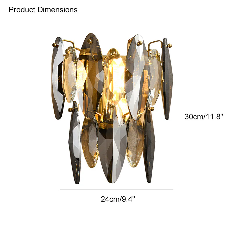WOMO Luxury Crystal Wall Sconce-WM6021 - Image 12