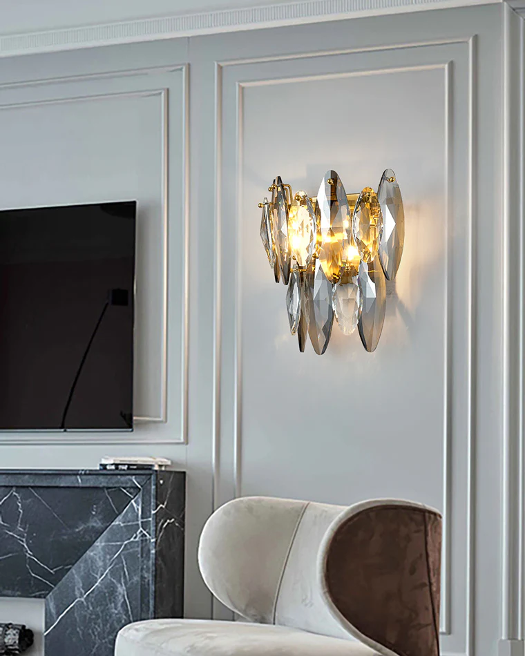 WOMO Luxury Crystal Wall Sconce-WM6021 - Image 5