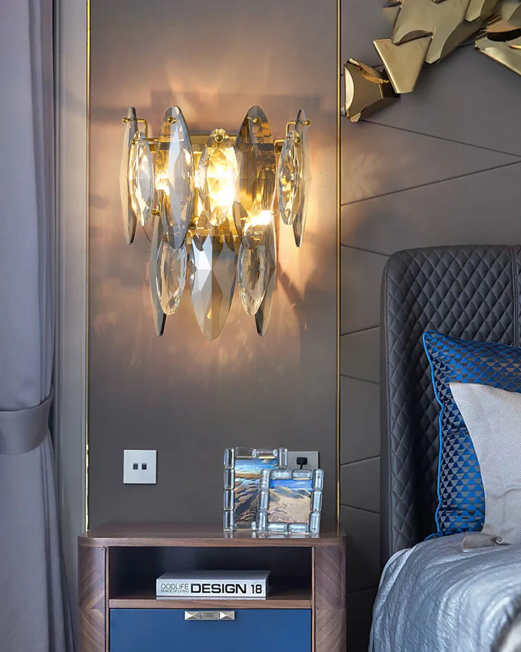 WOMO Luxury Crystal Wall Sconce-WM6021 - Image 6