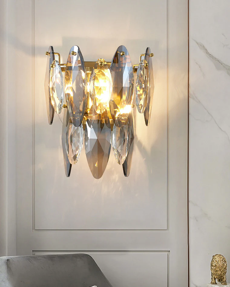 WOMO Luxury Crystal Wall Sconce-WM6021 - Image 7
