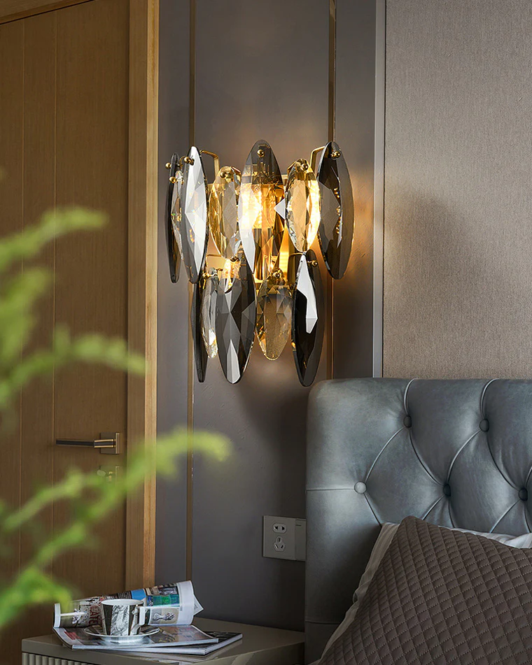 WOMO Luxury Crystal Wall Sconce-WM6021 - Image 9
