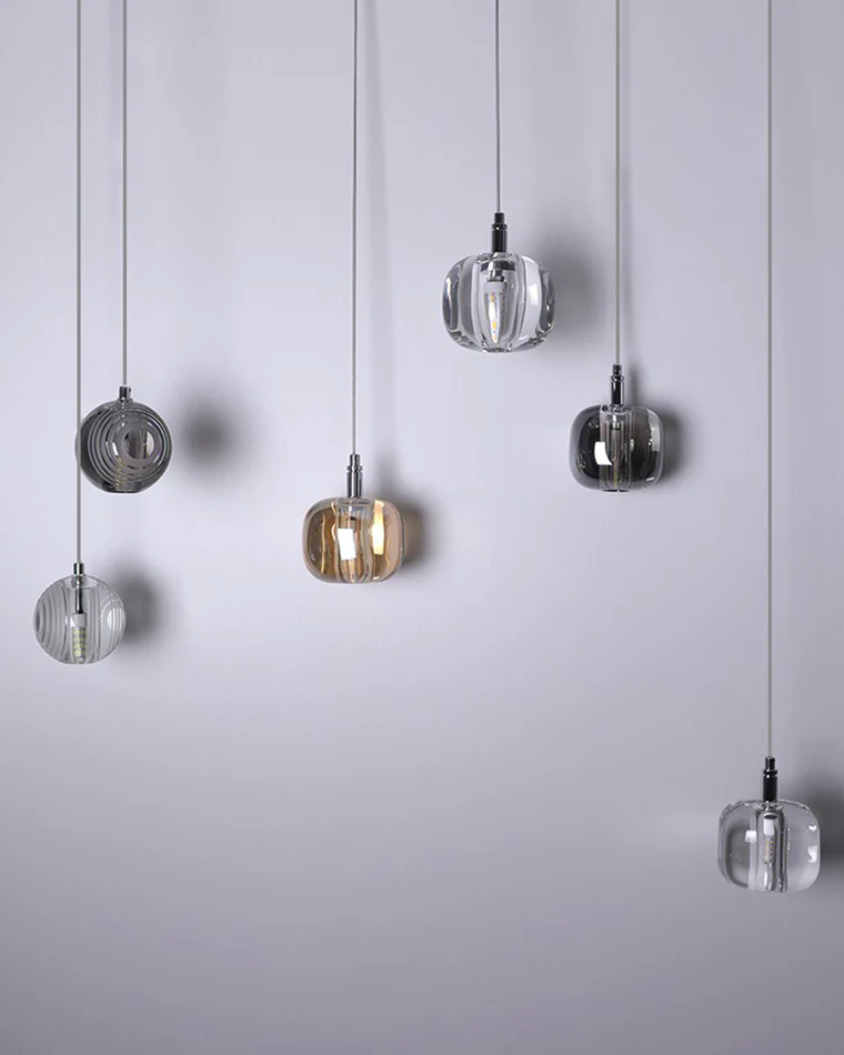 WOMO Colored Glass Multi Pendant Chandelier-WM2111 - Image 14
