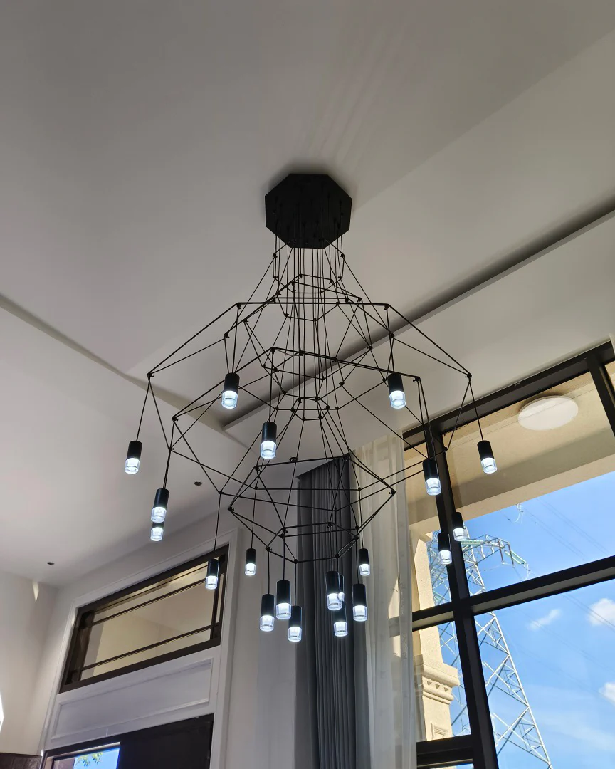 WOMO Wire Tiered Sculptural Chandelier-WM2066 - Image 11