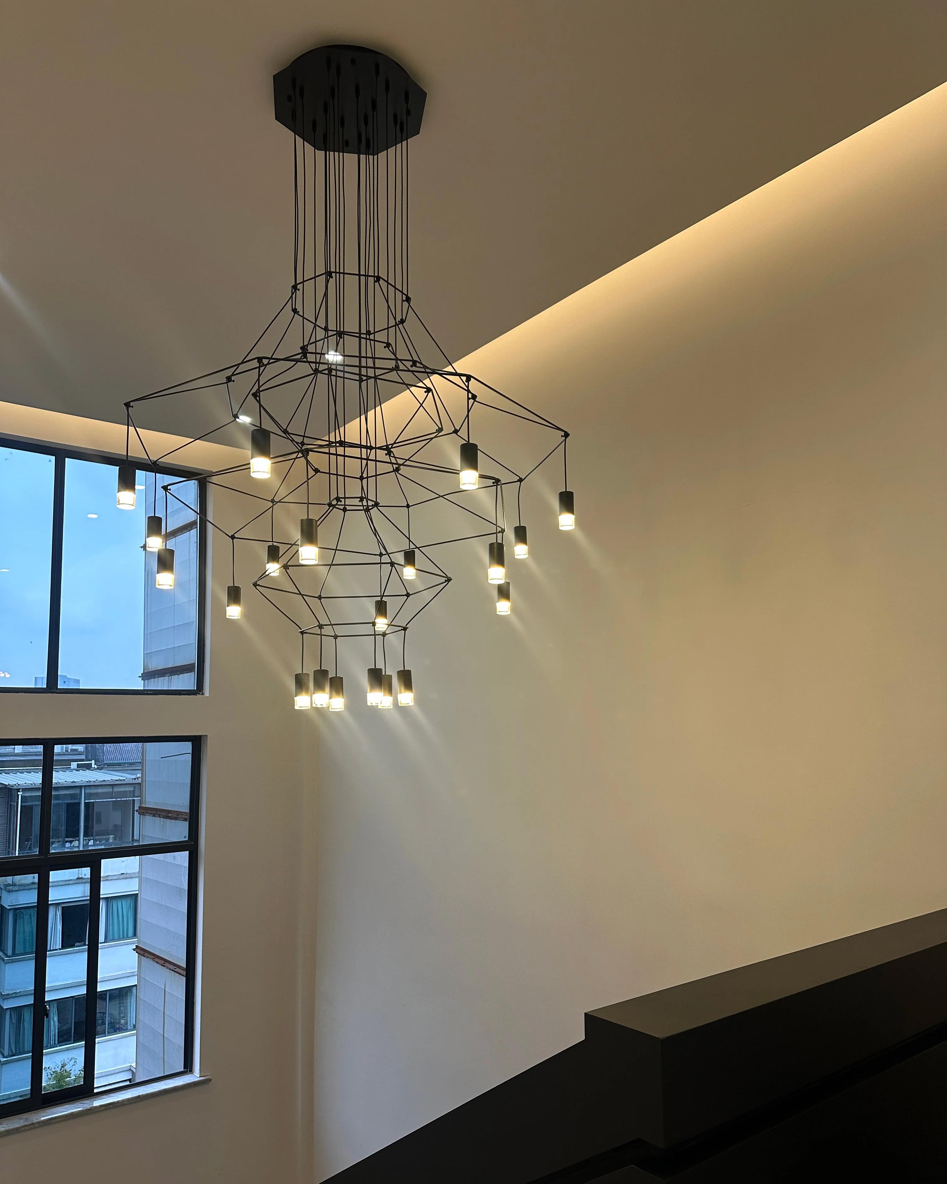 WOMO Wire Tiered Sculptural Chandelier-WM2066 - Image 12