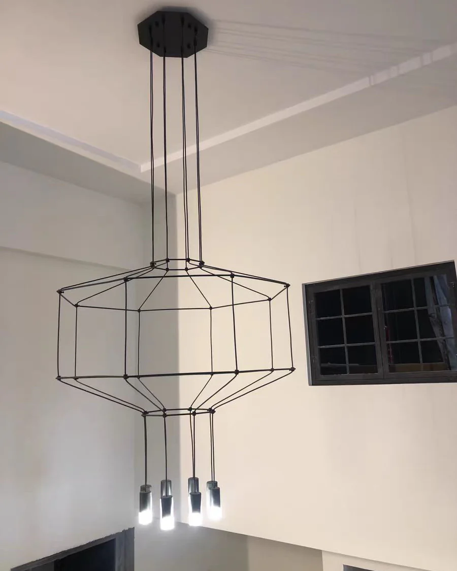 WOMO Wire Tiered Sculptural Chandelier-WM2066 - Image 13