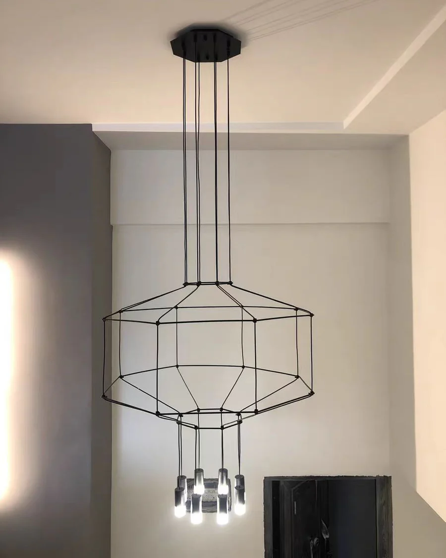 WOMO Wire Tiered Sculptural Chandelier-WM2066 - Image 17