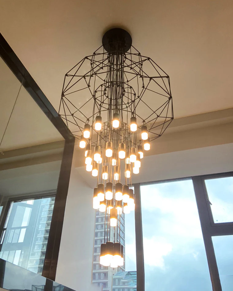 WOMO Wire Tiered Sculptural Chandelier-WM2066 - Image 23