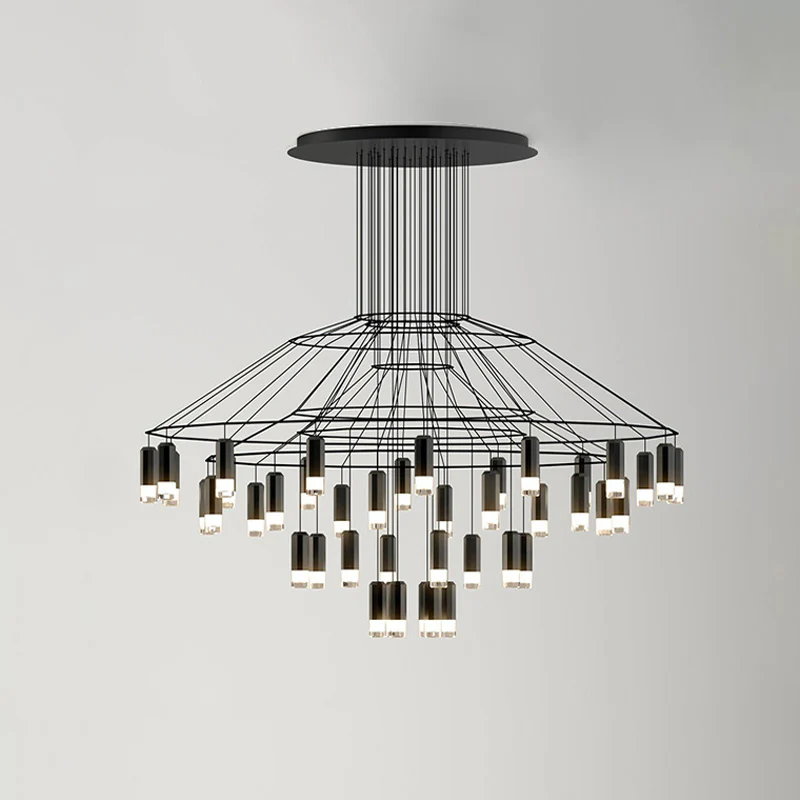 WOMO Wire Tiered Sculptural Chandelier-WM2066 - Image 32