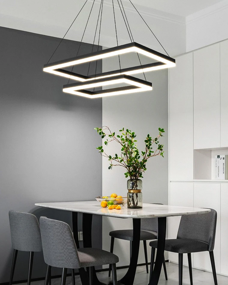 WOMO Tiered Rectangular LED Chandelier-WM2120 - Image 17