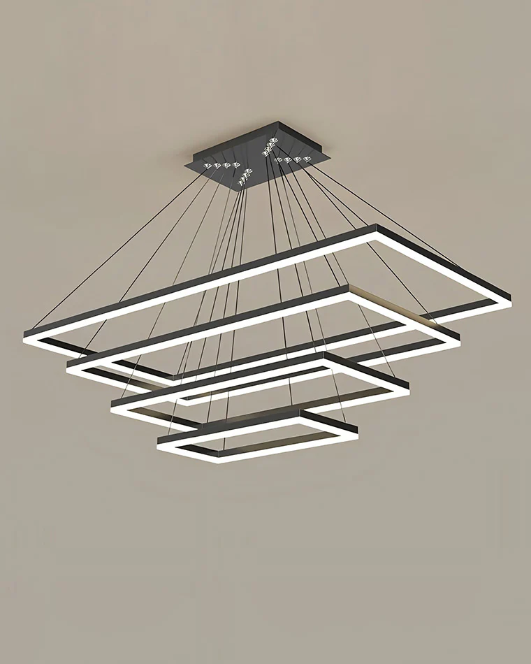WOMO Tiered Rectangular LED Chandelier-WM2120 - Image 18